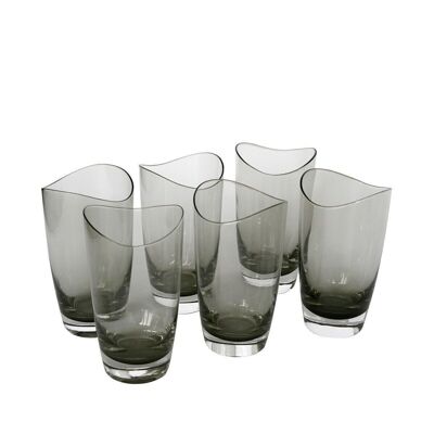 SCHUSS Vaso alto gris 31cl