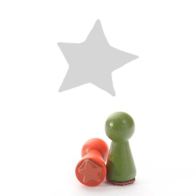 Tampon motif Titre : Mini tampon étoile graphique par Judi-kins