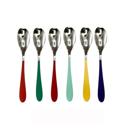 CANDY Box of 6 teaspoons assorted colors