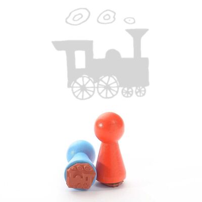 Titolo del francobollo con motivo: Mini locomotiva per francobolli