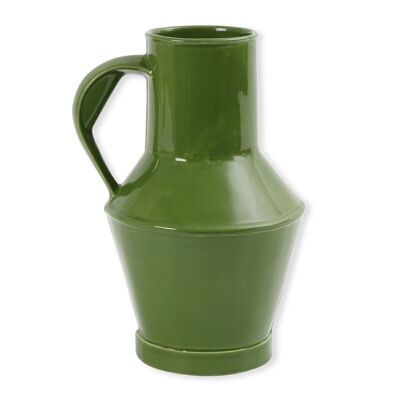 PITCHOU GREEN Vase with handle 32.5cm