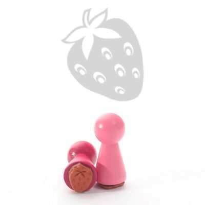 Titre du tampon motif : Mini tampon fraise