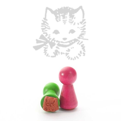 Motivstempel Titel: Ministempel Katze