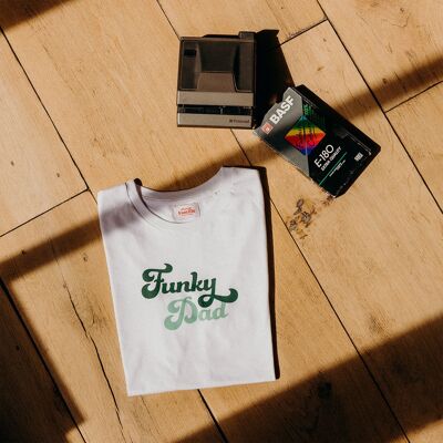 T-Shirt Funky Dad - Blanc