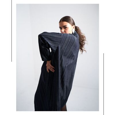 Coat Oversized Blue Denim
