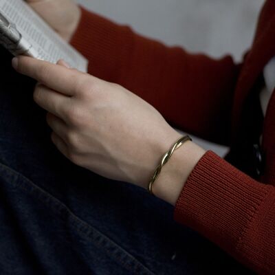 Bracciale intrecciato - Placcato oro