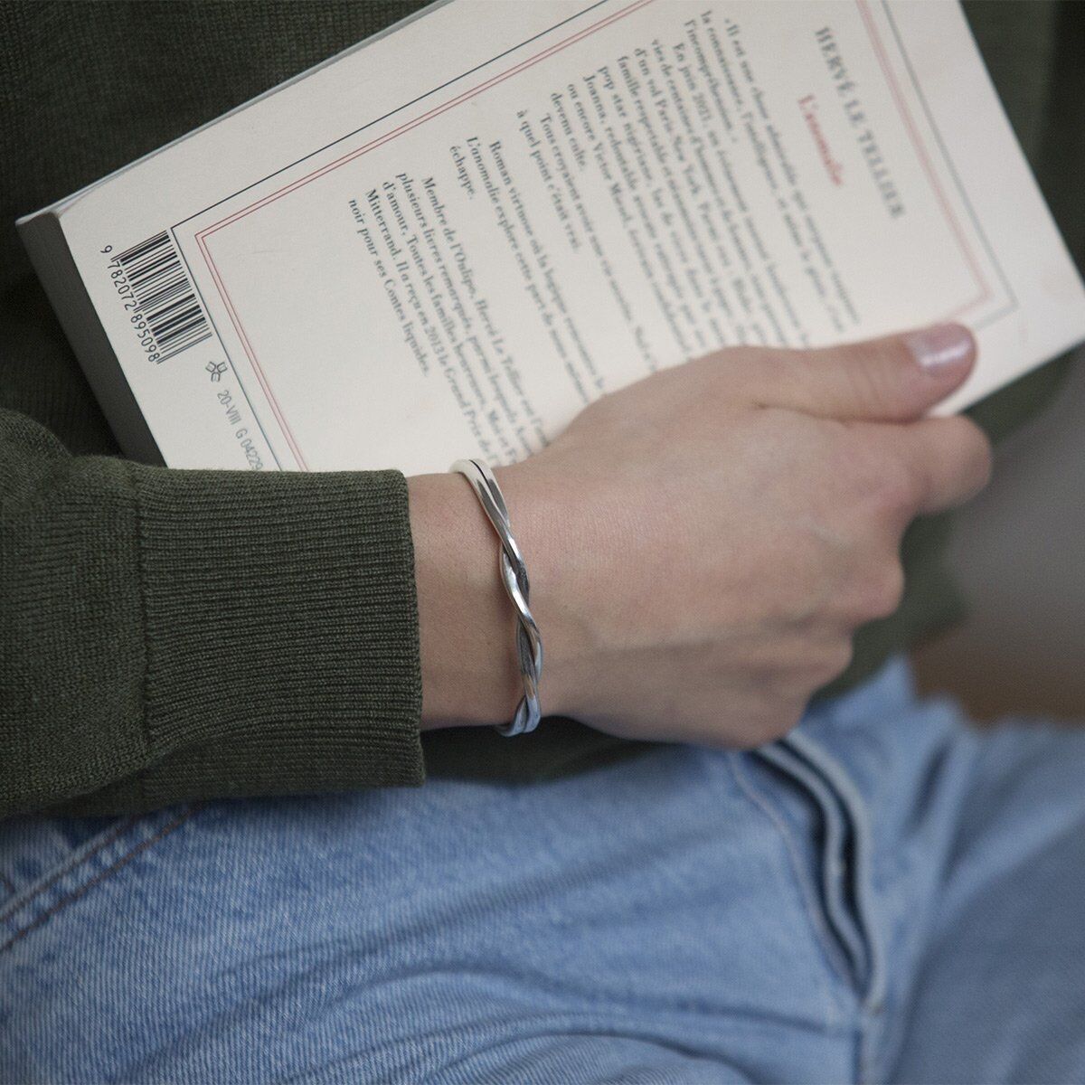 Bracciale intrecciato - Argento