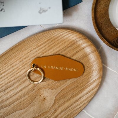 Family key ring - yellow - la grande madre