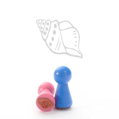 Tampon à motif Titre : Mini tampon coquille d'escargot