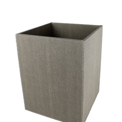 Trash square ray gray trash can imitation leather