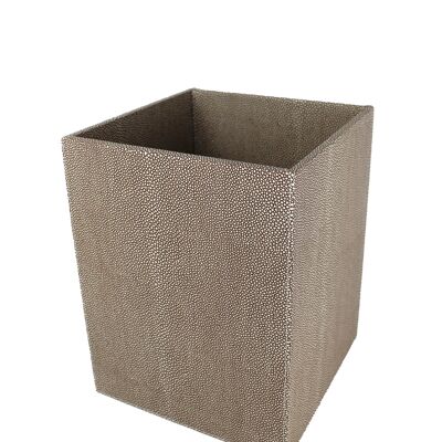 Trash square rays brown trash can imitation leather