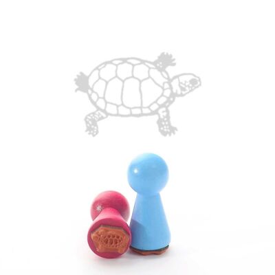 Título del sello con motivo: Mini sello tortuga