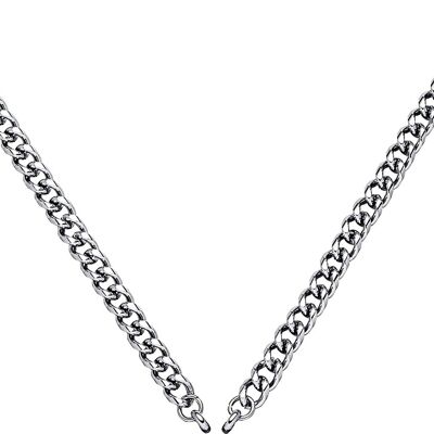 Glamour - cadena de eslabones de acero inoxidable de 50 cm