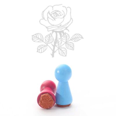 Tampon à motif Titre : Mini tampon Rose