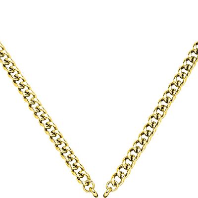 Glamor - curb chain 50cm stainless steel - gold