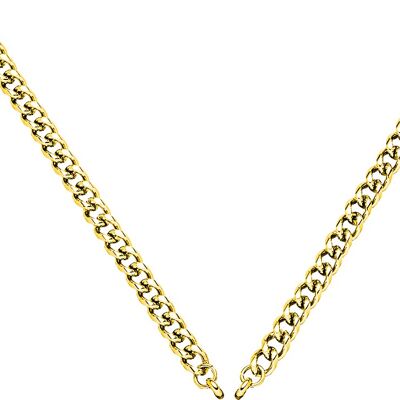 Glamor - curb chain 50cm stainless steel - gold
