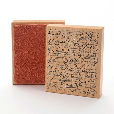 Motif stamp Title: Signatures of famous musicians