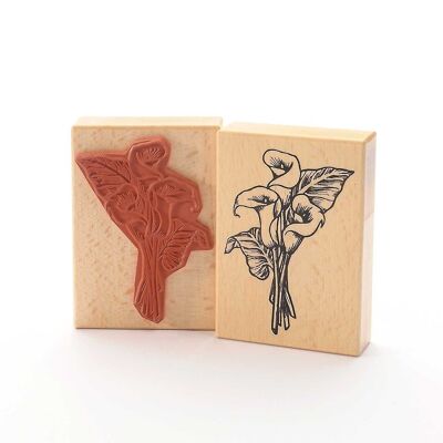 Motif stamp title: dragon root (Calla palustris)