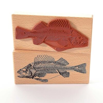 Motif stamp Title: Fish Fossil