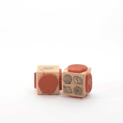 Titre du timbre motif : Les coquillages de Judi-Kin