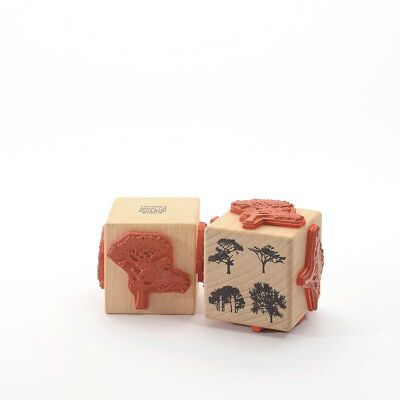 Motif stamp Title: Four Trees
