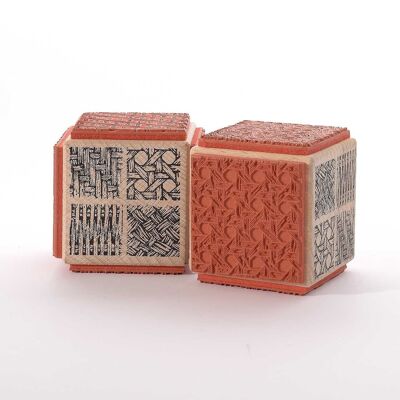 Motif stamp title: Judi-Kin's four textile structures