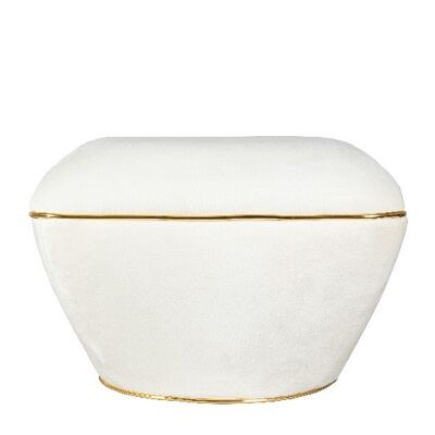 Hocker Contessa 125 Elfenbein / Gold