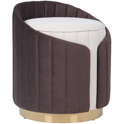 Hocker Corvin 125 Elfenbein / Braun