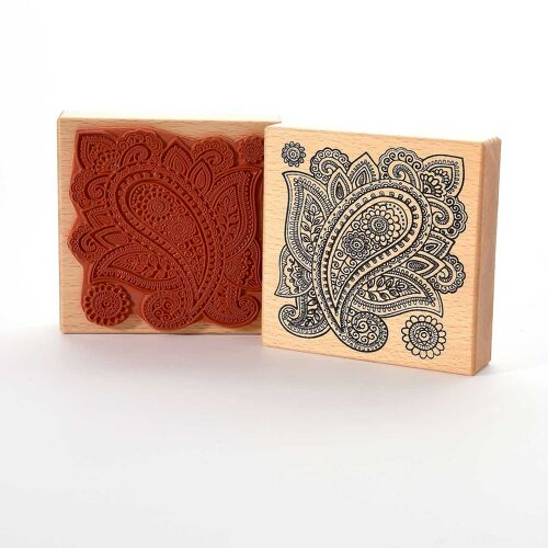 Motivstempel Titel: Henna Paisley Muster