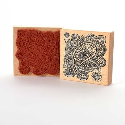 Titre du timbre du motif : Motif cachemire au henné