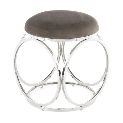 Hocker Whitney 325 Grau / Silber