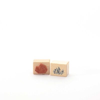 Titre du timbre du motif : Touffes d'herbe