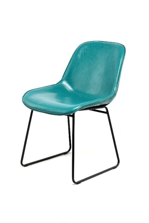 Buy wholesale Chair Cora 110 set of 2 blue / petrol