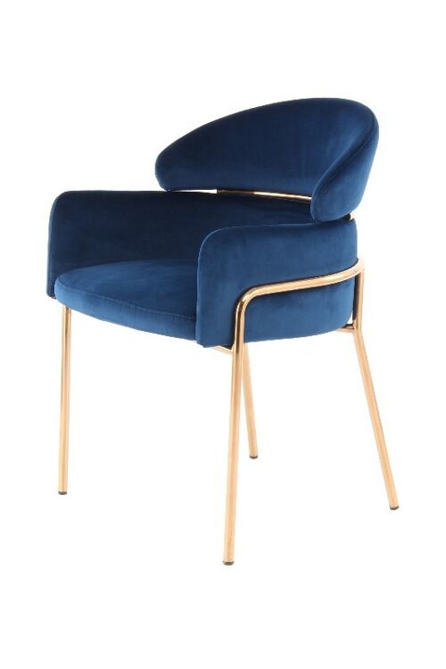 100-IN Rose / Gold wholesale Elva Blue Chair Buy