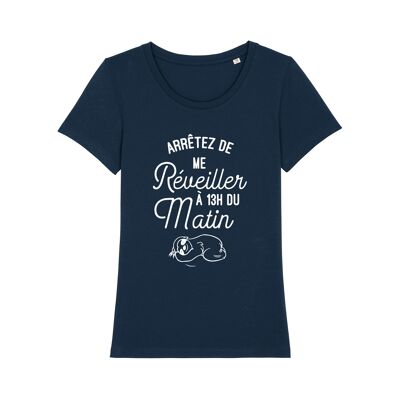 NAVY TSHIRT STOP WAKING UP AT 1:00 P.M.