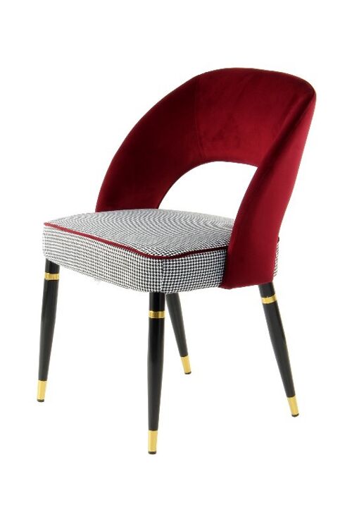 of Buy Red 2 Chair 525 Courtney Set wholesale / Gold