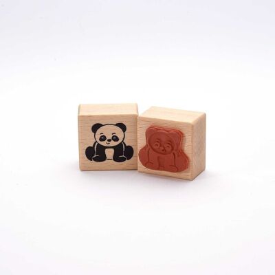 Título del sello con motivo: Pequeño Panda