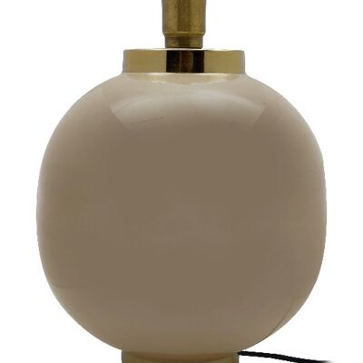 Tischlampe Art Deco 125 Taupe / Gold