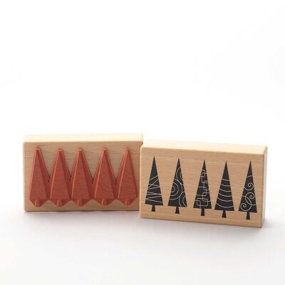 Motive stamp title: Christmas tree parade