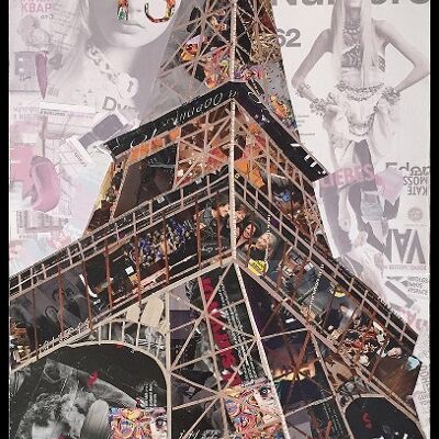 Papier Wandbild Eiffelturm I