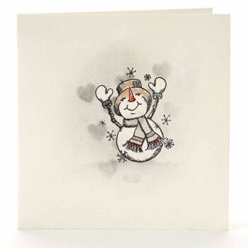 Titre du timbre du motif : Joyeux bonhomme de neige 2