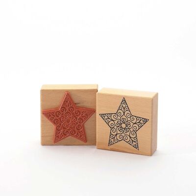 Motif stamp title: Star with squiggle