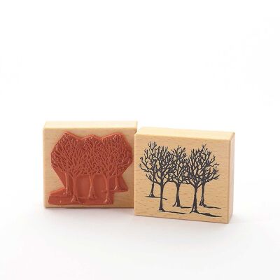 Titolo del francobollo con motivo: Gli alberi invernali di Judi-Kin