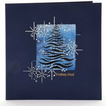 Titre du timbre motif : Sapin de Noël en vagues 3