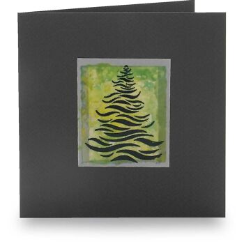 Titre du timbre motif : Sapin de Noël en vagues 5