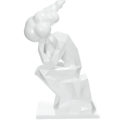 Skulptur Kenya 110 Weiß