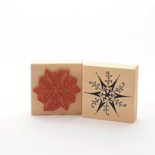 Filigree Snowflake Rubber Stamp