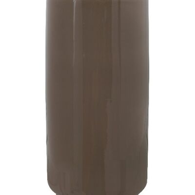 Vase Art Deco 455 Taupe / Silber