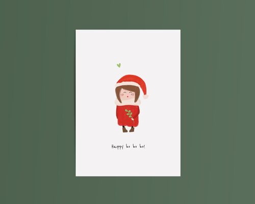 Card Christmas Girl