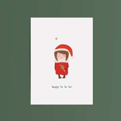 Card Christmas Girl